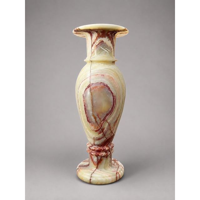 Onyx Marble Vase – 24" X 8" Decorative Vase by Zarva Stone For Sale - Image 10 of 13