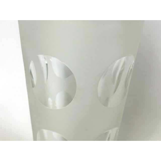 Mid-Century Modern Art Deco Style Frosted Glass Decanter from Desná, 1960s For Sale - Image 3 of 7