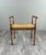 20th Century Carved Wooden Bench with Caning For Sale - Image 9 of 9