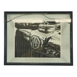 Framed 1930s Mg Ta Tickford Drophead Coupe Front Photograph For Sale