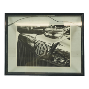 Framed 1930s Mg Ta Tickford Drophead Coupe Front Photograph