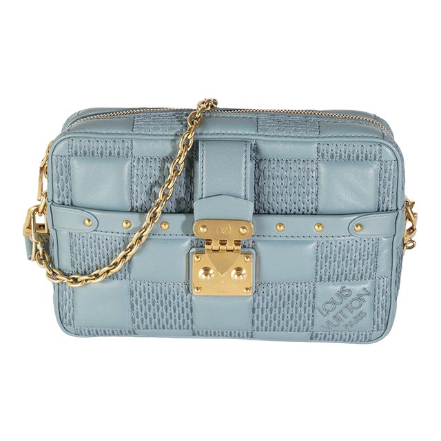Glacier Quilted Damier Lambskin Troca PM For Sale