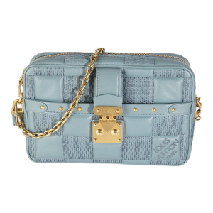 Glacier Quilted Damier Lambskin Troca PM