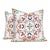 Custom Pillows in Jane Churchill Chintal Embroidered Fabric - A Pair For Sale