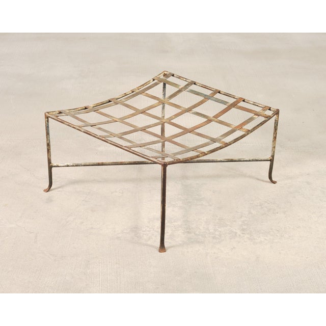 Mario Papperzini Amalfi Iron Garden Lounge Chair + Ottoman For Sale - Image 17 of 18