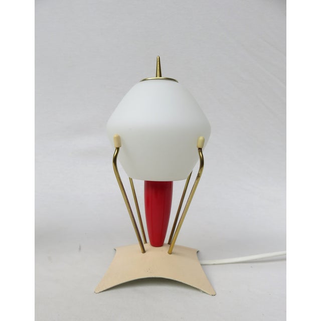 Beige Rocket Bedside Lamps, 1950s, Set of 2 For Sale - Image 8 of 18
