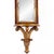 Neoclassical Theodore Alexander 62” Neoclassical Style Mahogany & Gilt Wall Mirror W/ Shelves Brackets For Sale - Image 3 of 7