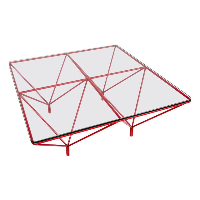 Mid-Century Modern Red Coffee Table by Paolo Piva, 1970s For Sale