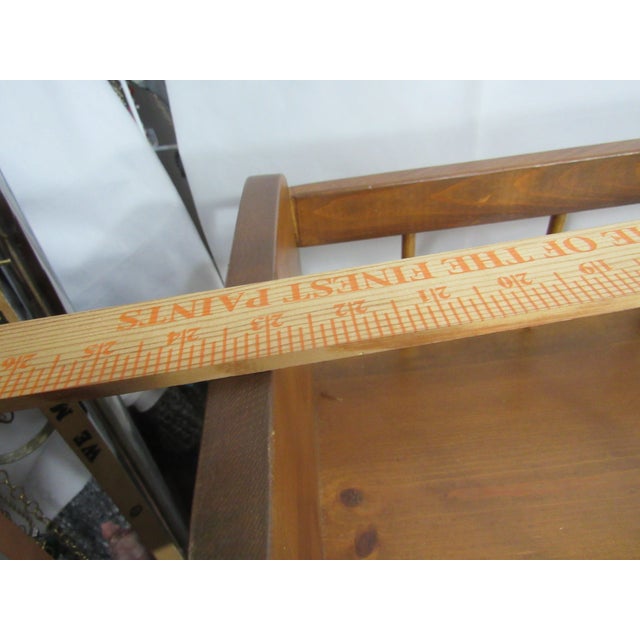 Vintage 24" Wood Doll Cradle Bed Hand Crafted For Sale - Image 4 of 9