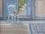 Mid-Century Modern 'Open Doors to Summer' Vintage Swedish Interior Scene Oil Painting, Framed For Sale - Image 11 of 14
