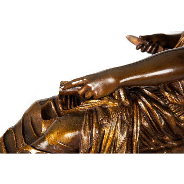 French Grand Tour Bronze Sculpture “Two Fates” After Jean-Baptiste Clesinger For Sale - Image 13 of 18