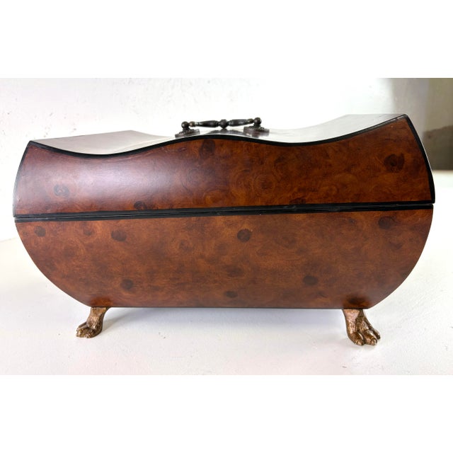 2000 - 2009 Handsome John Richards, Burled Walnut Dresser Box For Sale - Image 5 of 9