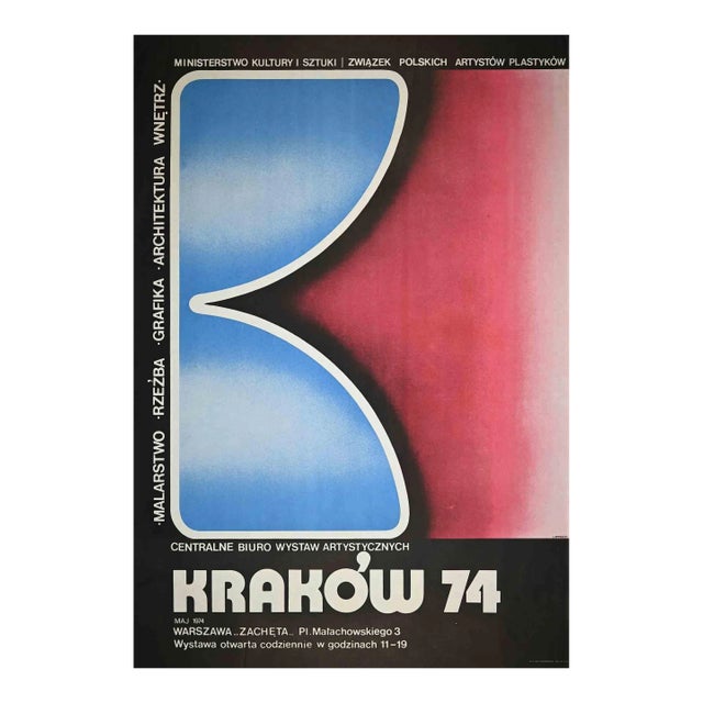 J. Wysocki, Krakow 74, Vintage Poster, 1974 For Sale