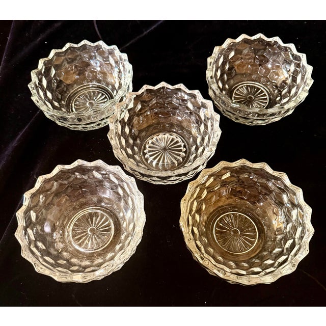 Mid-Century Modern Mid 20th Century Indiana Glass Colony American Whitehall Bowls - Set of 5 For Sale - Image 3 of 6