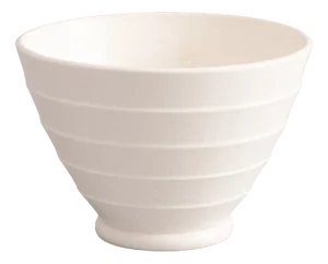 Art Deco British Moonstone Conical Bowl by Keith Murray for Wedgwood, 1930s