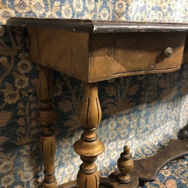 1960s 1960s Italian Hand Carved Wooden Console Table For Sale - Image 5 of 12