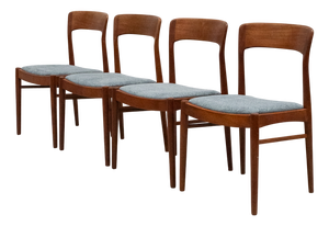 Dining Chairs by Henning Kjaernulf for Korup Stolefabrik, 1960s, Set of 4