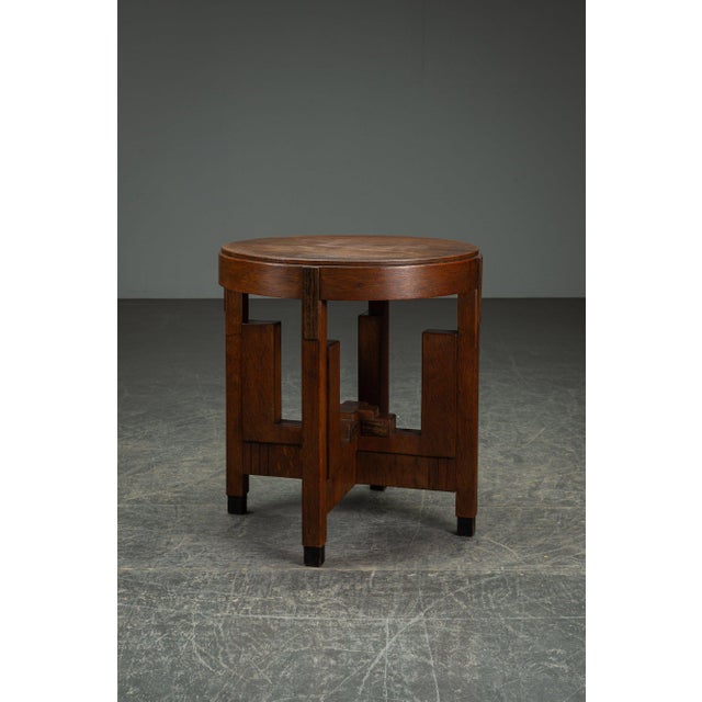 Amsterdam School Side Table, 1920s For Sale - Image 7 of 12