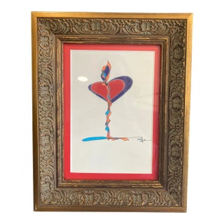 Modern Pen & Ink Drawing by Native American Artist D. G. Smalling, Oklahoma For Sale