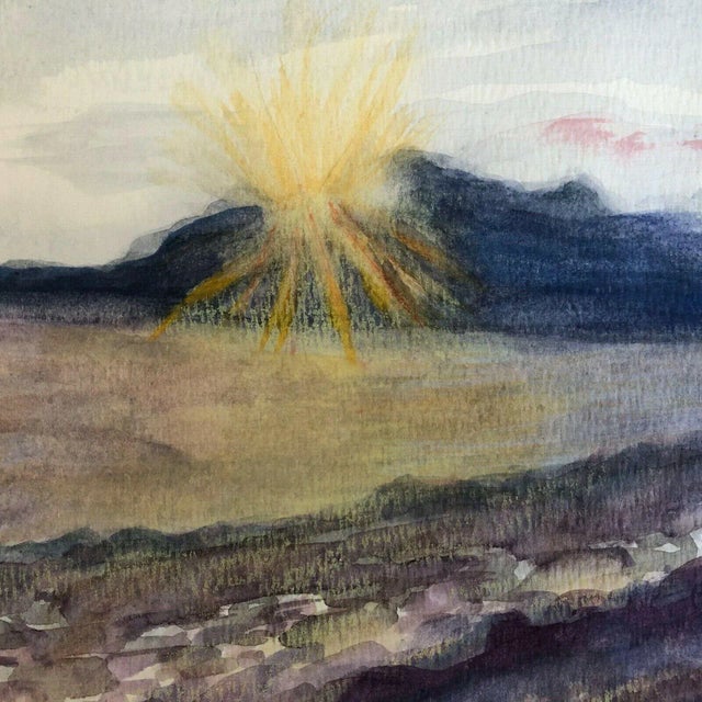 2010s Seascape Watercolor For Sale - Image 5 of 12