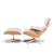 Herman Miller Charles and Ray Eames for Herman Miller Mid Century White Oak Eames Lounge Chair and Ottoman For Sale - Image 4 of 10