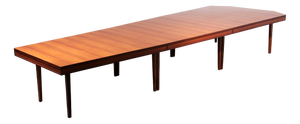 Mid-Century Teak Conference Board Table from Volvo Stockholm, Nk Inredning Stockhlom, 1960s