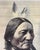 1970s Vintage Orig. Chief Sitting Bull Indian Tatanka Iyotanka Oil Painting Portrait For Sale - Image 5 of 8