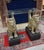 1950s Mid-Century Console with Guardian Lions in Carved and Gilded Wood, 1950s For Sale - Image 5 of 6