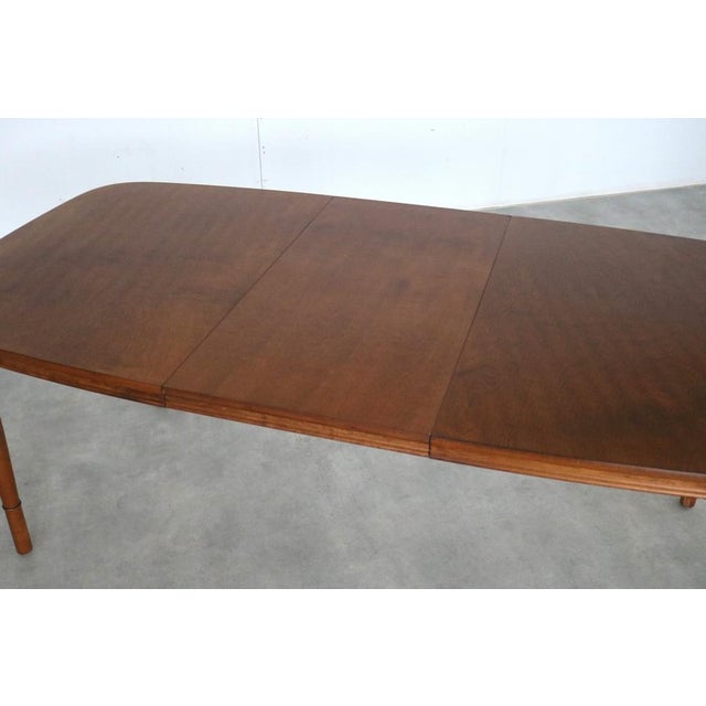 Brown Vintage Dining Table | Table | Extendable, Sweden, 1960s For Sale - Image 8 of 14