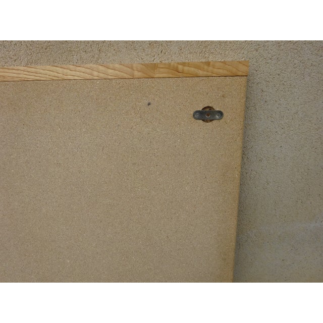 Scandinavian Mirror in Light Oak, 1970s For Sale - Image 11 of 12