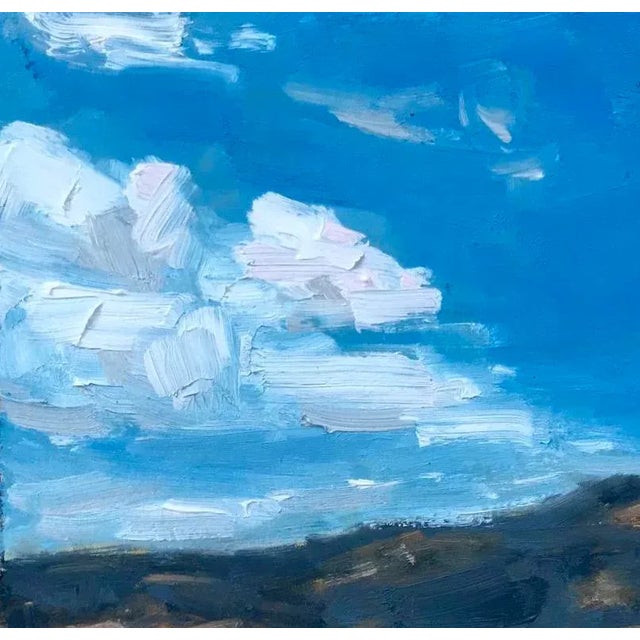 Quiet Places & Journeys — Twin Sisters Mountain, Fairfield California Original oil painting by L. Haas, 6 x 6 in unframed...