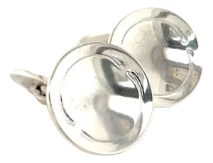 1990s Georg Jensen Estate Sterling Silver Cufflinks, 2 Pieces