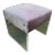 Lucite Vanity Bench Stool Lavender Upholstery For Sale