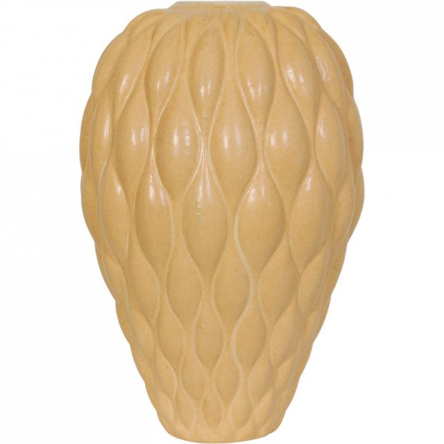 Sand-Colored Ceramic Vase by Anders Børgesen For Sale - Image 10 of 12