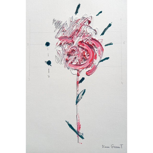 Set of 3 - Organic Modern Minimalist Flower Studies | Botanical Paintings | Herbarium Wall Art | Unframed For Sale - Image 6 of 7