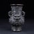 Late 19th Century Pair of Carved Faux Horn Beast-Face Vases With Handles For Sale In Los Angeles - Image 6 of 10