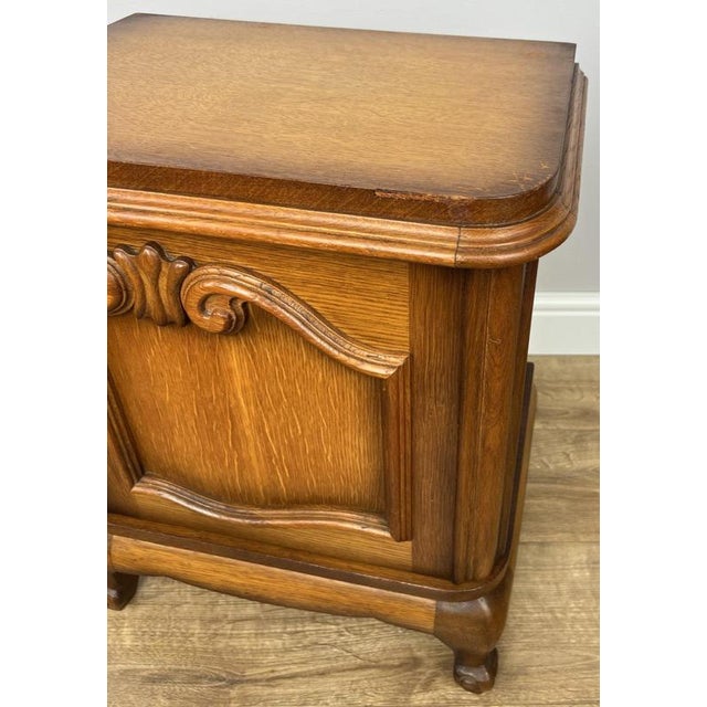 Wood Vintage French Louis Style Bedside Tables, Set of 2 For Sale - Image 7 of 17