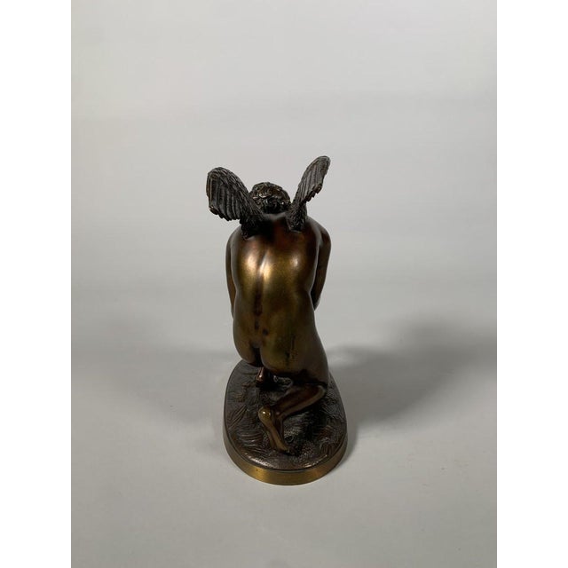 Traditional Antoine-Denis Chaudet (1763-1810) Cupid Playing with a Butterfly Bronze Empire 19th Century For Sale - Image 3 of 9
