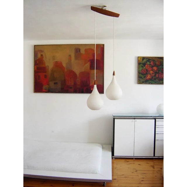 Vintage Drop Pendant Lamp by Uno & Östen Kristiansson for Luxus For Sale - Image 11 of 13