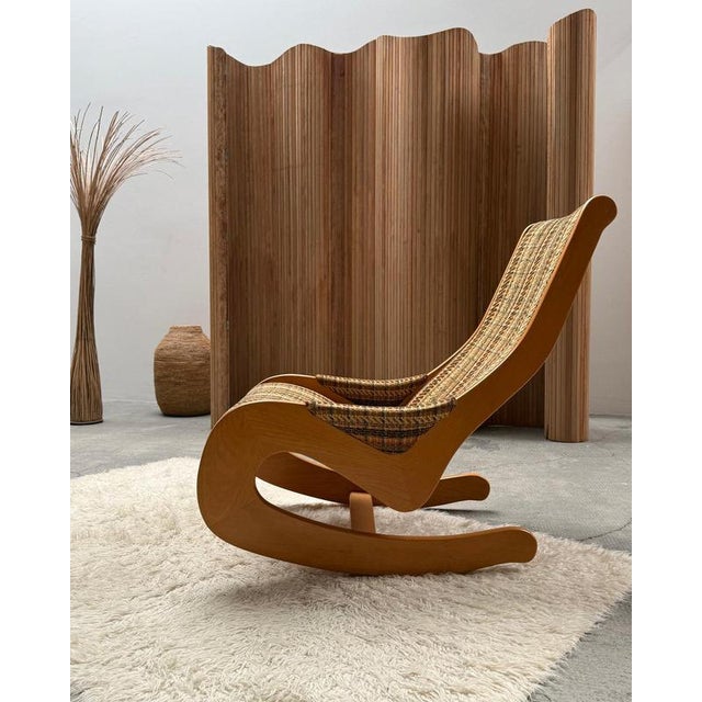 Vintage Rocking Chair in Beech Wood and Bouclé from Casala, Germany, 1960s For Sale - Image 12 of 17