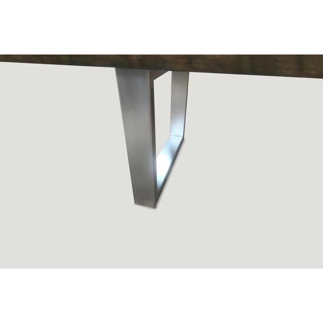 2010s Andrianna Shamaris Sycamore Wood Dining Table For Sale - Image 5 of 5