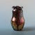 Purple Antique Bohemian Iridescent Art Glass Vase C. 1900 For Sale - Image 8 of 15