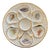 Vintage Oyster Plate With Sea Creatures Lined in Gold For Sale