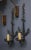 Brutalist Pair of French 1950s Wrought Iron Anchor Shaped Wall Sconces For Sale - Image 3 of 12