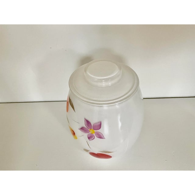 Vintage Bartlett Collins Milk White Glass Cookie Jar For Sale - Image 9 of 13