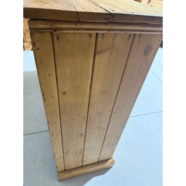 Antique Pine Three Door Cupboard / Cabinet From England For Sale - Image 15 of 18