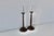 Late 20th Century Georgian Style Mahogany Brass Candlestick Table Lamps - a Pair For Sale - Image 15 of 18