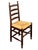 Wood Set of Eight English Ladderback Rush-Seat Chairs For Sale - Image 7 of 13