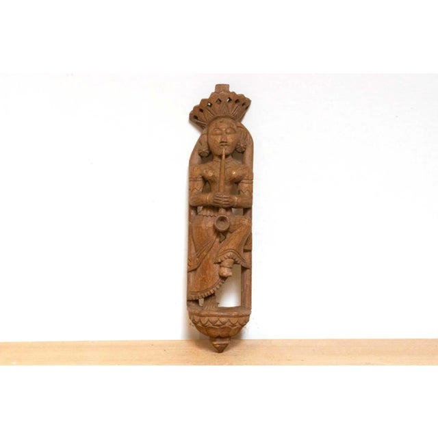 Indian Turahi Hand Carved Musician For Sale - Image 3 of 7