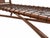 2010s Klismos Style Solid Walnut Chaise Lounge For Sale - Image 5 of 6